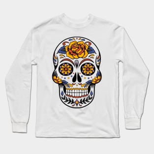 Skull Halloween dia de los muertos Long Sleeve T-Shirt